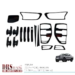 Ford Ranger 2015 Sonrası T7-T8 Siyah Kaplama Set V2