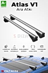 S-Dizayn Audi A4 B6 Avant S-Bar Atlas V1 Ara Atkı Tavan Taşıyıcı Barı Gri 120 Cm 2000-2004 A+ Kalite
